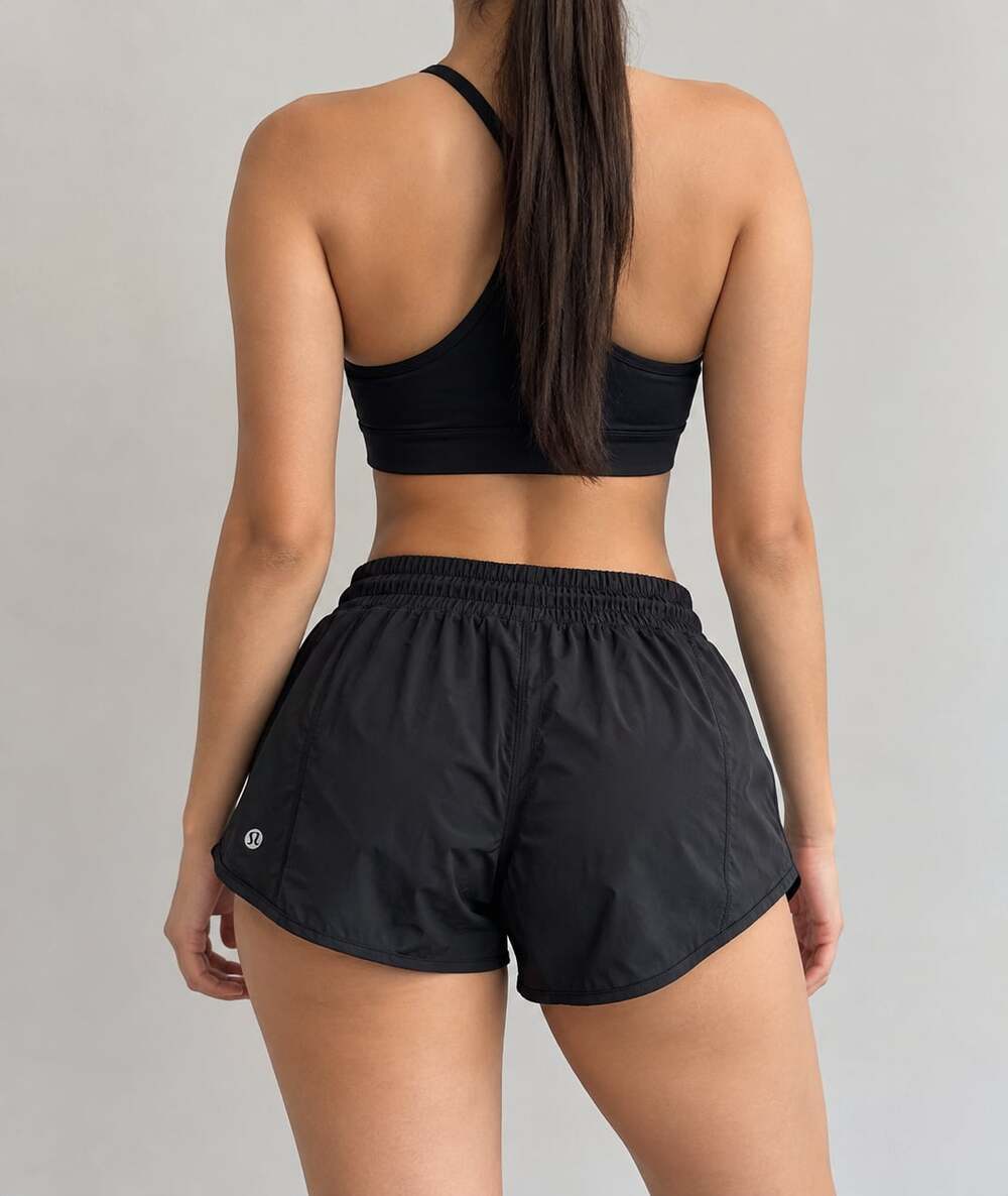 Lululemon Hotty Hot Short Size 6 Black Athletic Running Shorts